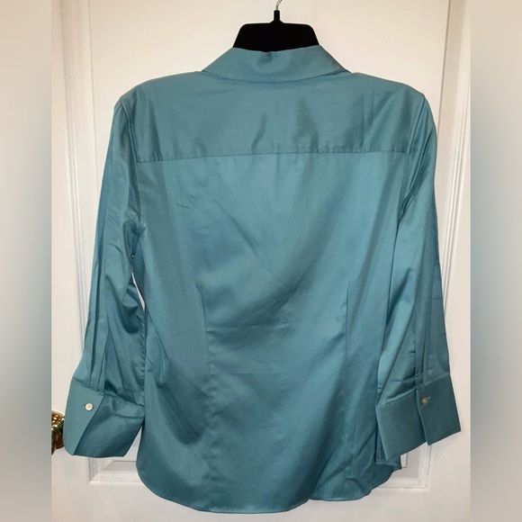 NWT!!—Talbot’s Button-Down Shirt, Sz. 12, Stunning Aqua Color, & Never Worn!! - Picture 3 of 3